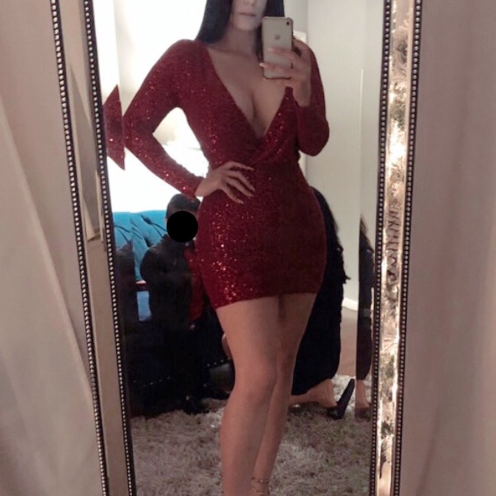 Stunning Red sequin dress